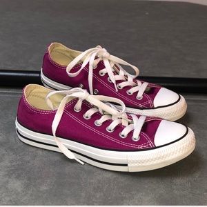 Converse All Star Ox maroon low top sneaker